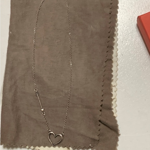 Silver Heart and Arrow Necklace James Avery - Picture 3 of 4
